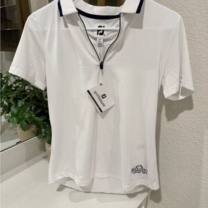 Adidas Women's White Short Sleeve Polo Shirt